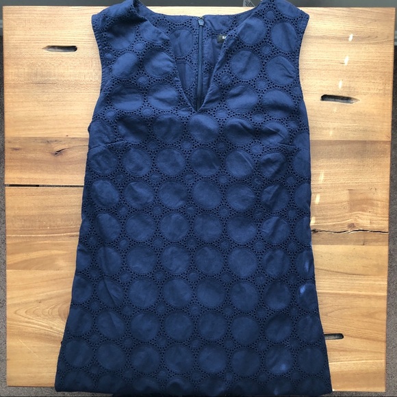 Banana Republic Navy Blue 100% Cotton Dress - Picture 9 of 9